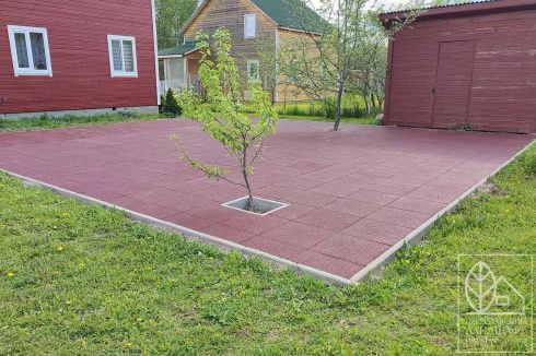 Площадки из резиновой плитки