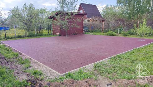 Площадки из резиновой плитки